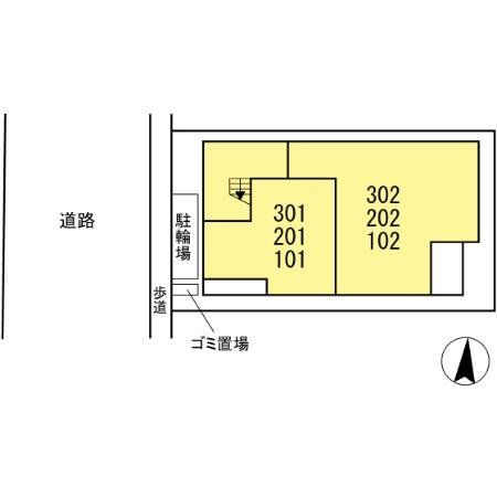 【大和市大和東のアパートのエントランス】