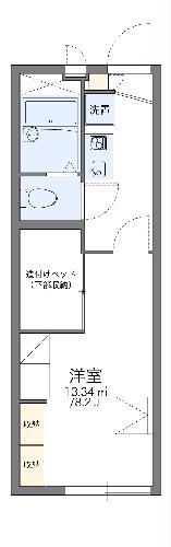 レオパレスクレストの間取り