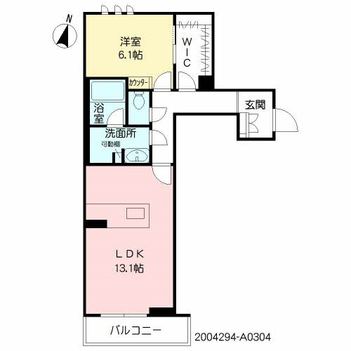 シャーメゾン平成東の間取り