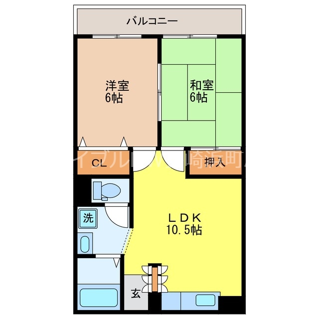 椿谷マンションの間取り