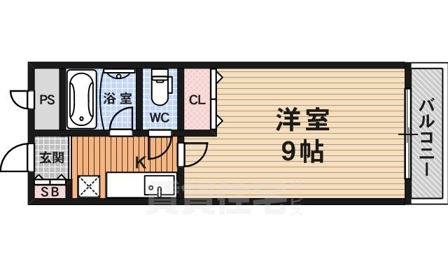 【京都市南区吉祥院東砂ノ町のマンションの間取り】