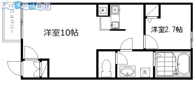 アムス日の出の間取り