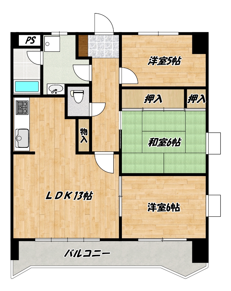 グレイス守恒駅前の間取り