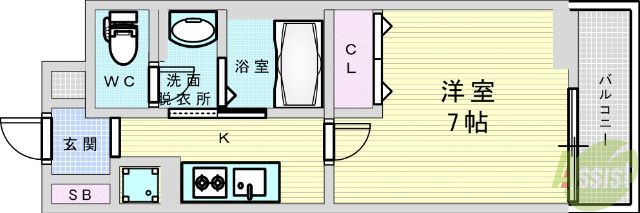 メゾン　ド　タカハマの間取り