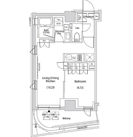 文京区目白台のマンションの間取り