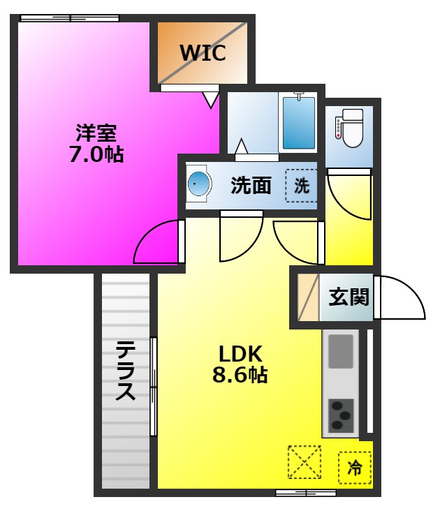 ディールーム高宮通りの間取り