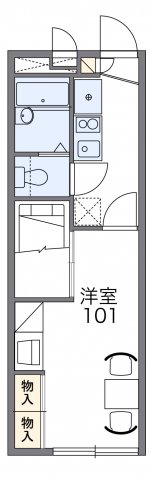 レオパレスウイング朝日ヶ丘の間取り