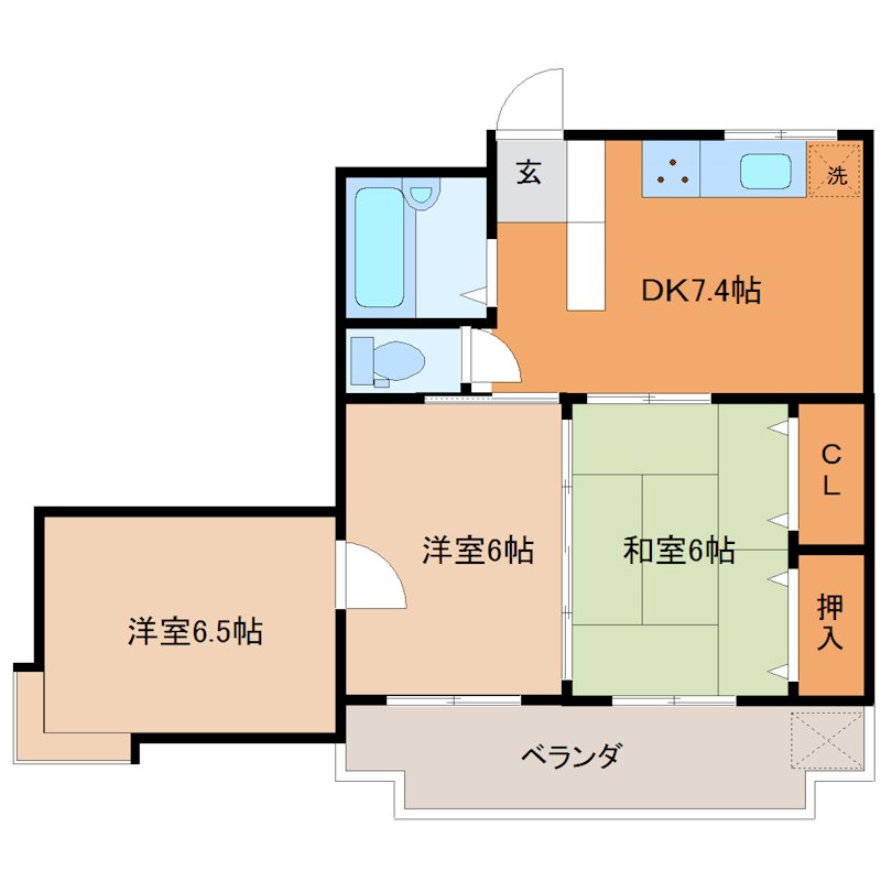 エスティナマンションの間取り