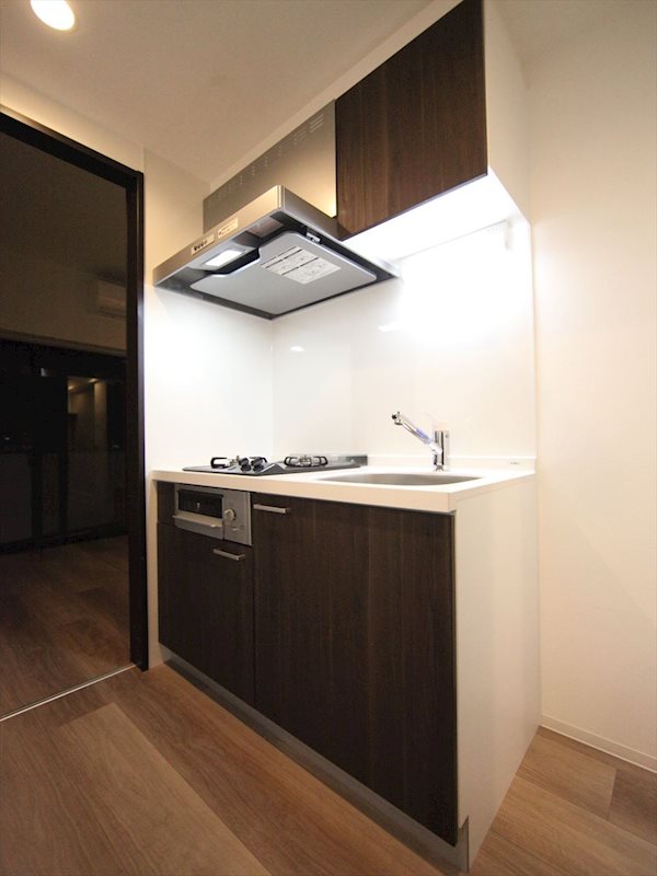 キッチン　システムキッチン（ガス2口コンロ付）