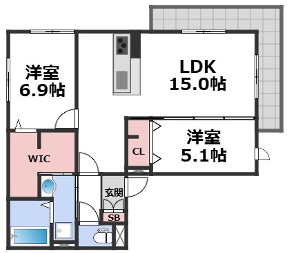 vie l eclatの間取り写真