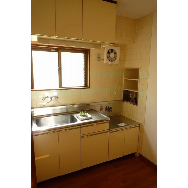 キッチン　２口ガスコンロ設置可