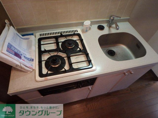 キッチン　システムキッチン（2口ガスコンロ）