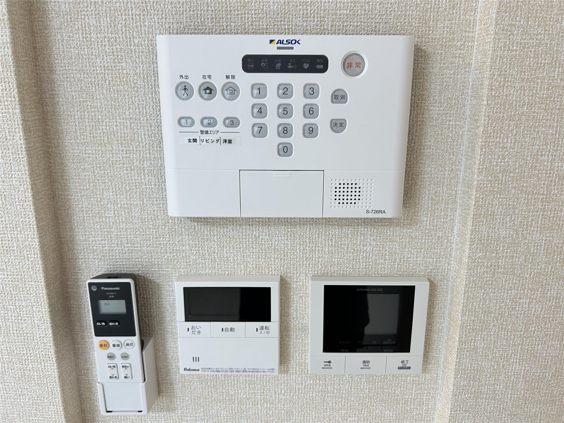 セキュリティ　ＡＬＳＯＫ・モニタ付インターホン