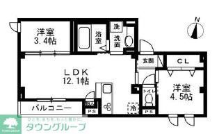 ディーズプラス西大島の間取り写真