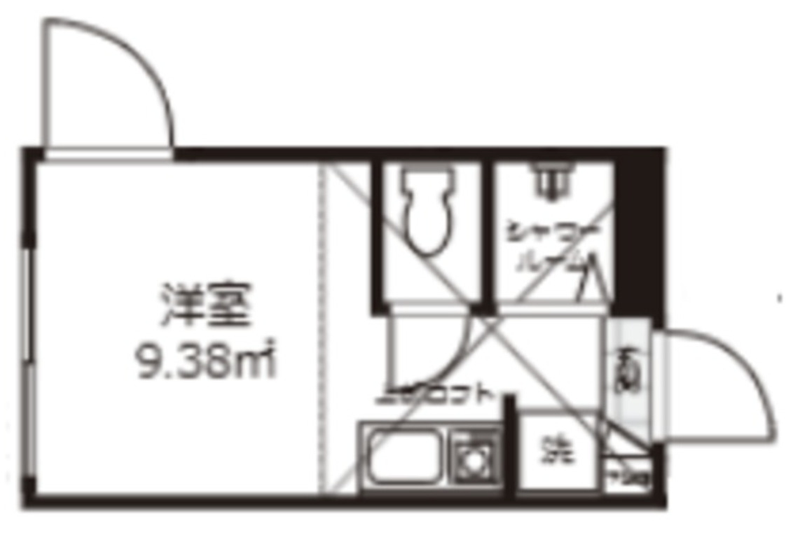 京王線 笹塚駅 徒歩5分 2階建 築9年の間取り写真
