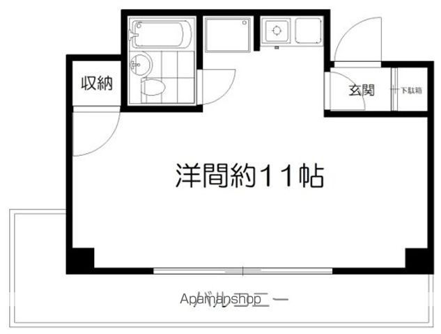 ＪＲ中央線 三鷹駅 徒歩7分 6階建 築39年の間取り写真