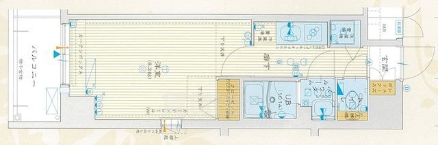 アスヴェル京都二条駅前2の間取り写真