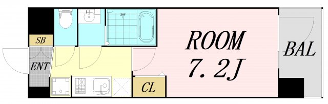 プレサンス大国町アドロッソの間取り写真