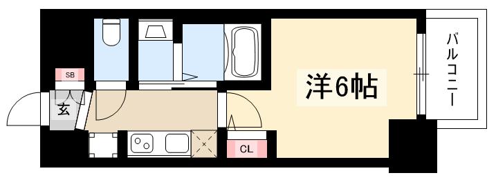 エステムコート名古屋新栄アクシスの間取り写真