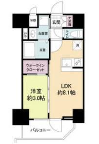 地下鉄千日前線 玉川駅 徒歩7分 15階建 築5年の間取り写真