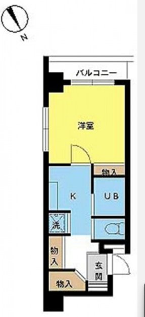 都営三田線 三田駅 徒歩8分 12階建 築25年の間取り写真