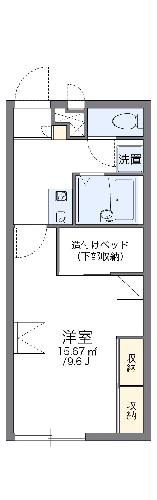 レオパレス院庄の間取り