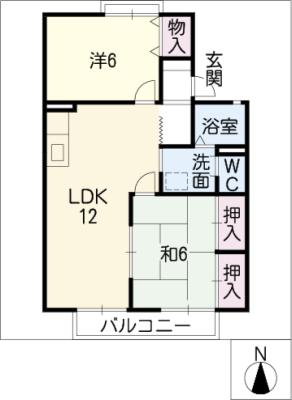 シャンベールＧＯＤＯ　南棟の間取り