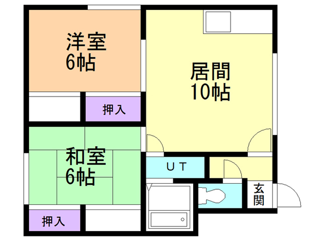 コスモスハイツＢの間取り