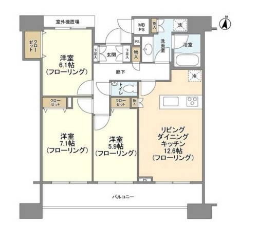 HF白金高輪レジデンスの間取り