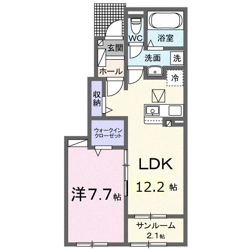 ウィンクルムＢの間取り