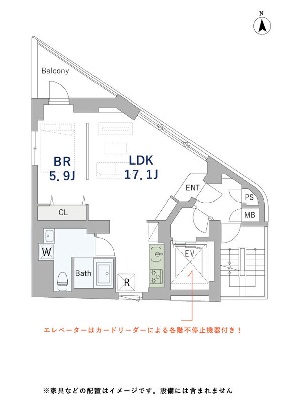 GranDuo新宿2の間取り