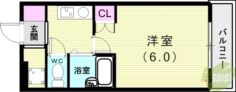 パラディッソコートの間取り