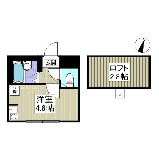 神奈川県横須賀市衣笠栄町２（アパート）の賃貸物件の間取り