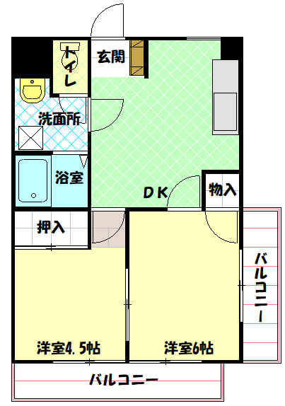 たつみビルの間取り写真