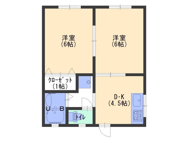 田中アパートの間取り