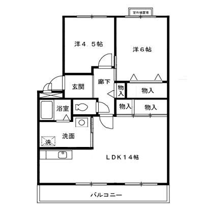 パティエール上本郷の間取り