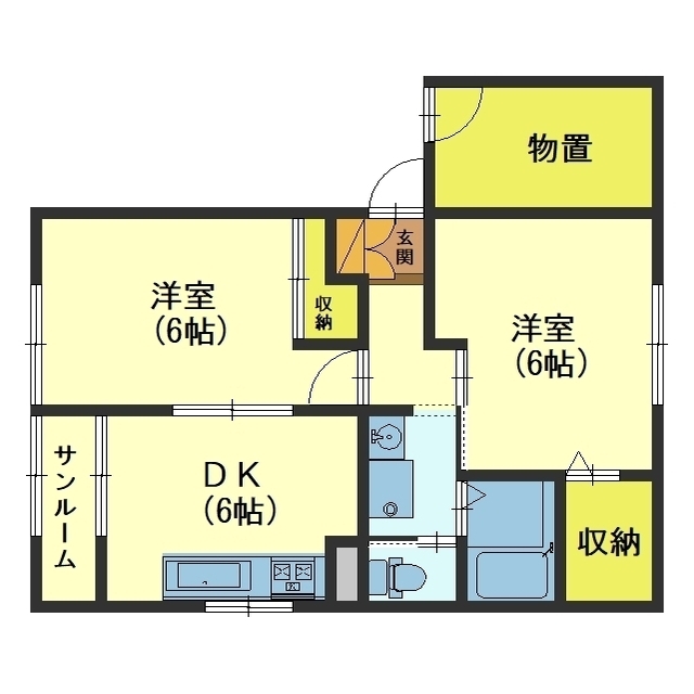 エレガンスコート水橋IIの間取り