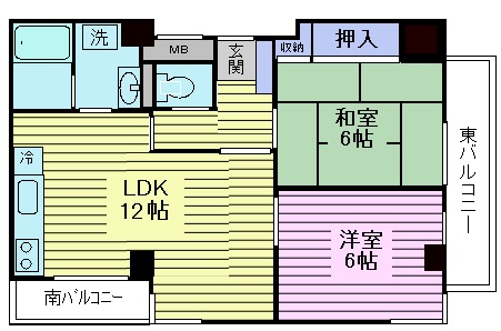 山治第二マンションの間取り