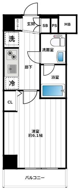 【川口市西川口のマンションの間取り】