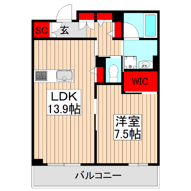 レオナ雅の間取り