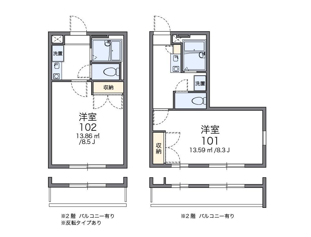 比企郡嵐山町大字菅谷のアパートの間取り