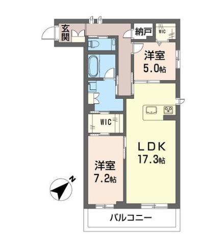 さいたま市緑区美園のマンションの間取り