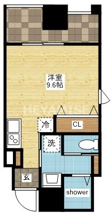 長崎市元船町のマンションの間取り