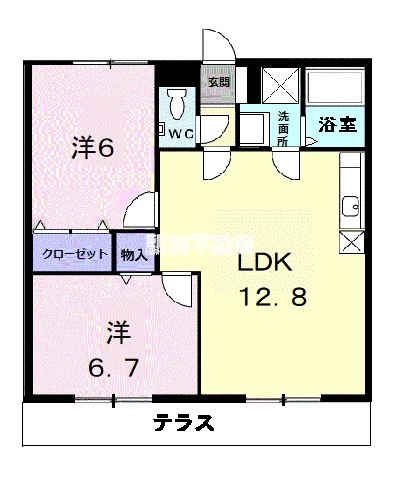 パークサイドＢの間取り