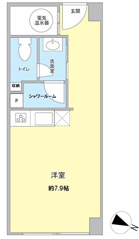 ステュディオ日本橋の間取り