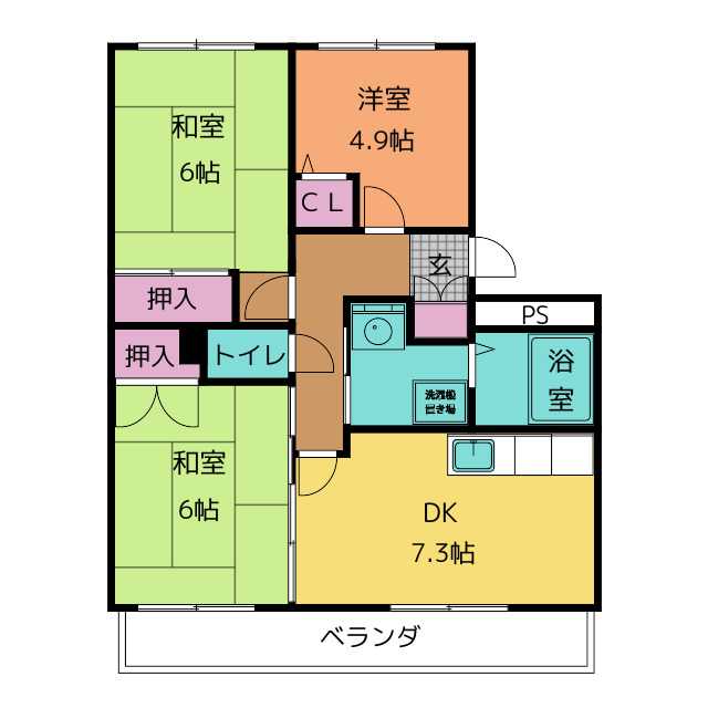 リーブル豊明の間取り