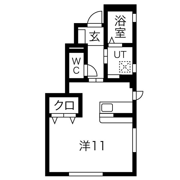 上山市みはらしの丘のアパートの間取り