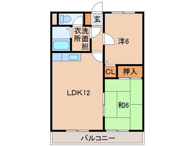 ベルハウス布施屋の間取り