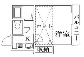 廿日市市住吉のアパートの間取り