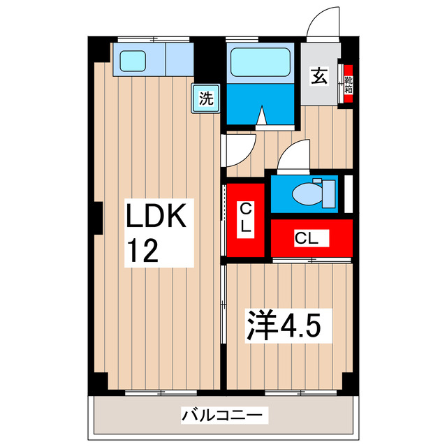 征矢マンションの間取り